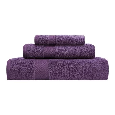 Contemporary Quick-Drying Zero-Twist Cotton 3-Piece Towel Set - Blue Nile Mills - Image 10