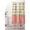 Georgiana Paraschiv Triangles Shower Curtain Gold Shimmer - Deny Designs