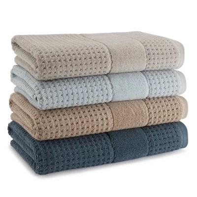 6pc Checkered Bath Towel Set - Cassadecor - Image 2