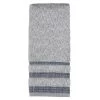Cubes Modern Look Woven Textured Stripes Bath Towel 27in X 50in Navy By SKL Home