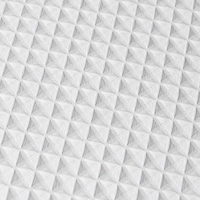 Creative Scents Matte White Waffle Shower Curtain - Image 5