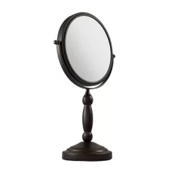 9" Round Two-Sided Swivel Vanity Makeup Mirror - Zadro