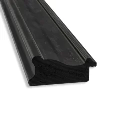 40" X 28" Non-Beveled Shipwreck Black Narrow Bathroom Wall Mirror - Amanti Art