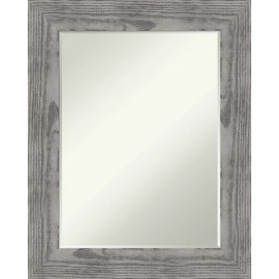 Amanti Art Bridge Petite Bevel Wood Bathroom Wall Mirror - Image 7