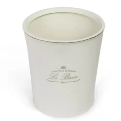 Le Bain Paris Pabst Ceramic Open Waste Basket For Bathroom- 1.5 Gallons