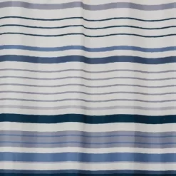 Cubes Striped Shower Curtain Blue - SKL Home
