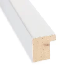 40" X 29" Non-Beveled Svelte Silver Wood Bathroom Wall Mirror - Amanti Art