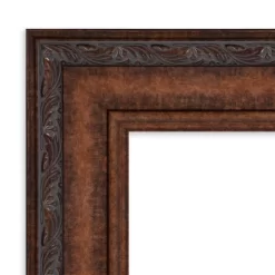 Amanti Art Decorative Bronze Petite Bevel Bathroom Wall Mirror 33.5 X 27.5 In.