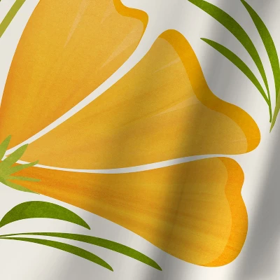 Americanflat 71" X 74" Shower Curtain, Spring Wildflowers By Modern Tropical - Image 3