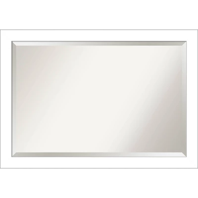 Wedge Framed Bathroom Vanity Wall Mirror White - Amanti Art - Image 14
