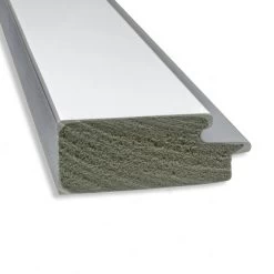 42" X 30" Non-Beveled Eva Bathroom Wall Mirror White - Amanti Art