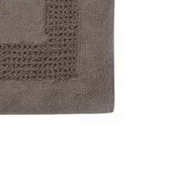 Skid Resistant Functional Bath Rug 21" X 34" Stone By Perthshire Platinum Collection