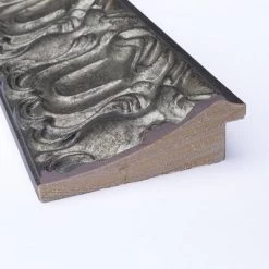 24" X 30" Non-Beveled Silver Luxor Wood Bathroom Wall Mirror - Amanti Art