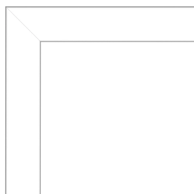 Wedge Framed Bathroom Vanity Wall Mirror White - Amanti Art - Image 2