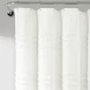 72"x72" Boho Kendra Tufted Yarn Dyed Eco Friendly Recycled Cotton Shower Curtain - Lush Décor