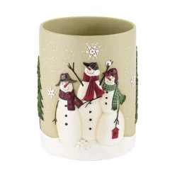Avanti Snowmen Gathering Wastebasket Multi - Beige