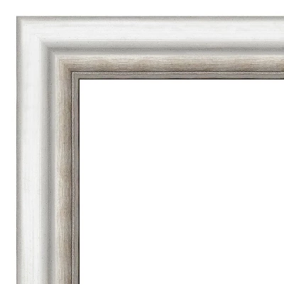 43" X 32" Non-Beveled Salon Silver Bathroom Wall Mirror - Amanti Art - Image 2