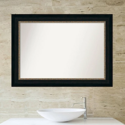 43" X 31" Non-Beveled Paragon Bathroom Wall Mirror Bronze - Amanti Art - Image 5