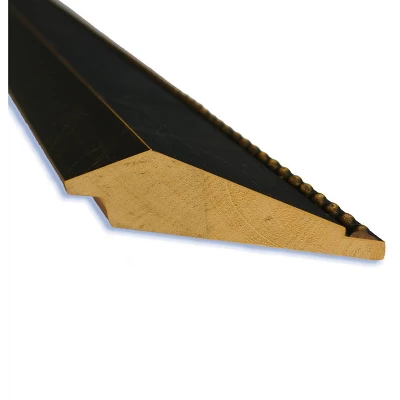 40" X 28" Non-Beveled Signore Bronze Wood Bathroom Wall Mirror - Amanti Art