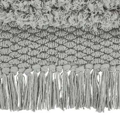 60"x24" Home Savannah Fringe Striped Bath Rug Runner Gray - VCNY - Image 3