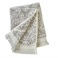 Carrick Medallion Bath Towel Gray - SKL Home
