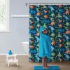 Kate Aurora Montauk Accents Complete 5 Piece Juvi Dinosaurs Themed Fabric Shower Curtain Bathroom Set