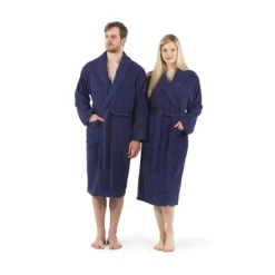 Terry Cloth Solid Bathrobe - Linum Home Textiles