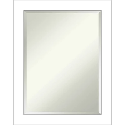 Wedge Framed Bathroom Vanity Wall Mirror White - Amanti Art - Image 12