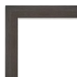 Amanti Art Hardwood Narrow Petite Bevel Wood Bathroom Wall Mirror