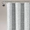 72"x72" Glitter Ombre Metallic Print Single Shower Curtain Yellow/Gray - Lush Décor
