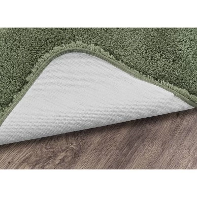 5pc Serendipity Shaggy Nylon Washable Bathroom Rug Set Deep Fern - Garland Rug - Image 4