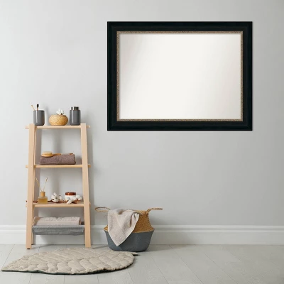 45" X 34" Non-Beveled Paragon Bathroom Wall Mirror Bronze - Amanti Art - Image 7