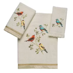 Avanti Gilded Birds 3 Pc Towel Set