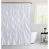 Sweet Home Collection - Hudson Pintuck Fabric Shower Curtain 72" X72"