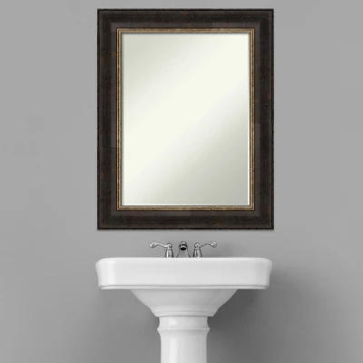 Amanti Art Varied Black Petite Bevel Bathroom Wall Mirror 29.75 X 23.75 In. - Image 5