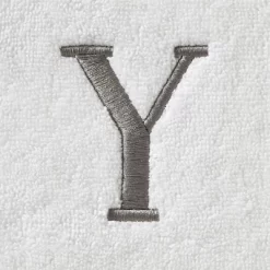 2pc Casual Monogram 'Y' Hand Towels - SKL Home
