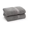 2pk Sinemis Turkish Bath Towel Collection Dark Gray - Linum Home Textiles