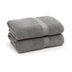 2pk Sinemis Turkish Bath Towel Collection Dark Gray - Linum Home Textiles