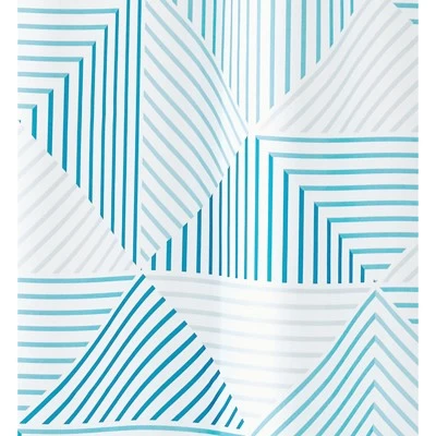 MDesign Polyester Fabric Decorative Shower Curtain - Image 4