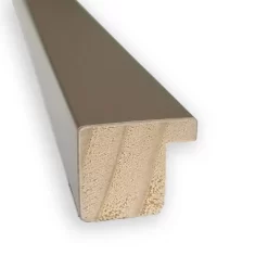 20" X 26" Non-Beveled Svelte Clay Gray Wood Bathroom Wall Mirror - Amanti Art