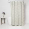 S Hook Without Roller Ball Shower Curtain Rings Brushed Nickel - Made By Design™