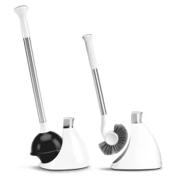 Simplehuman Toilet Plunger And Brush Set White