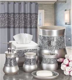 Creative Brushed Nickel 6 Piece Bathroom Accessories Set