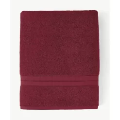 6pc Liam Towel Set Cranberry - Blue Loom