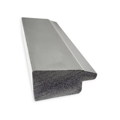 41" X 30" Non-Beveled Vista Brushed Nickel Narrow Bathroom Wall Mirror - Amanti Art