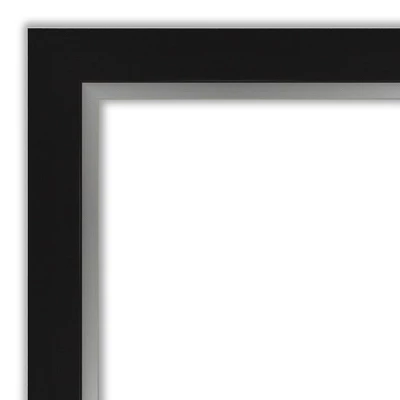 44" X 33" Non-Beveled Eva Bathroom Wall Mirror Black - Amanti Art - Image 2