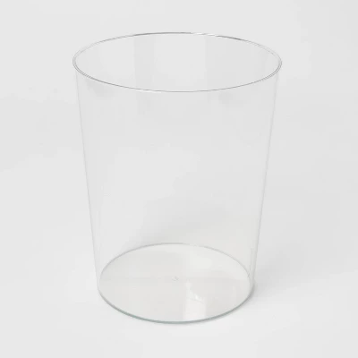 Solid Bathroom Wastebasket Clear - Room Essentials™ - Image 2