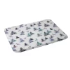 Ninola Design Deer And Trees Forest Pastel Memory Foam Bath Mat - Deny Designs