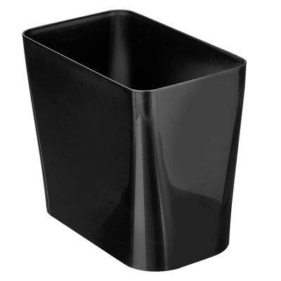 MDesign Rectangular Trash Can Wastebasket, Garbage Bin - Plastic - Image 5