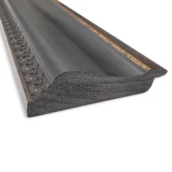 24" X 30" Non-Beveled Thomas Black Bronze Bathroom Wall Mirror - Amanti Art